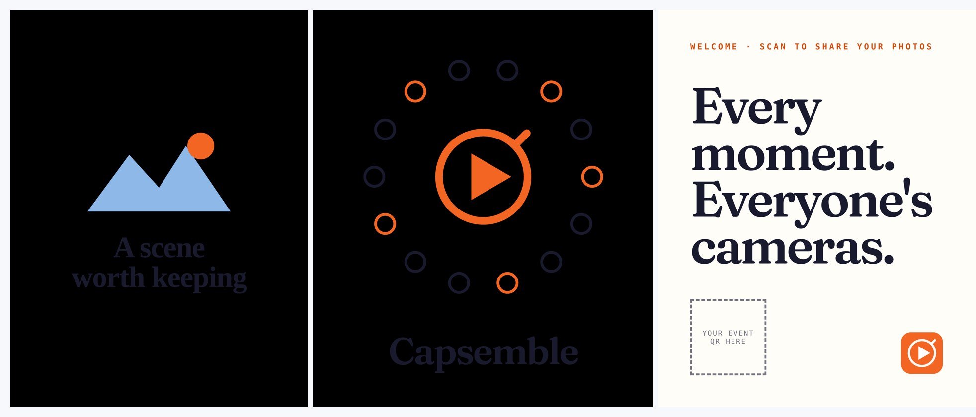 Capsemble print designs for tees, totes and posters